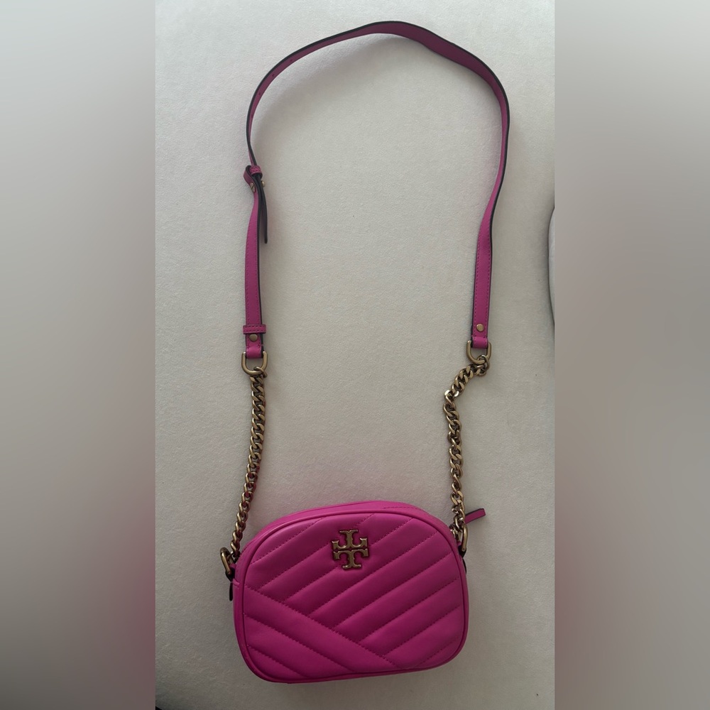 Tory Burch Kira Small Chevron Bag in Pink